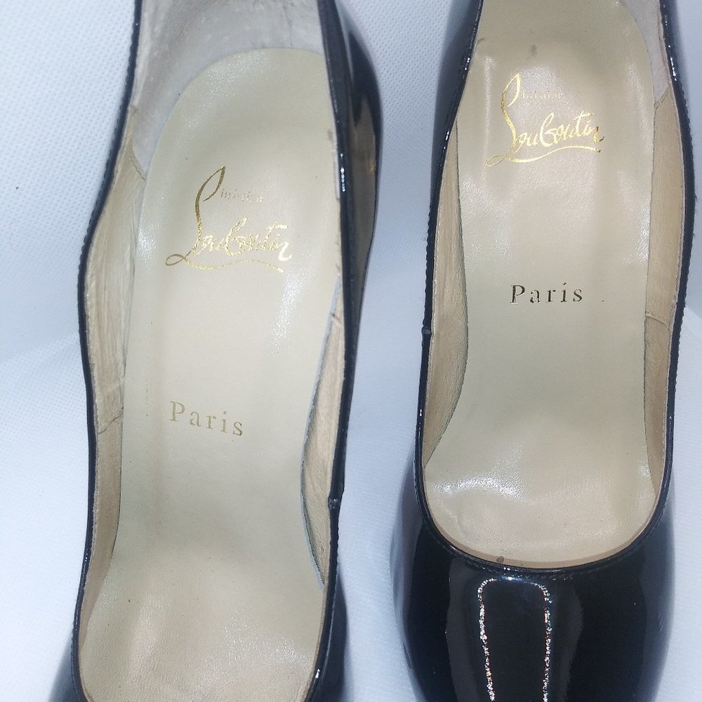 Christian Louboutin Patent leather Black